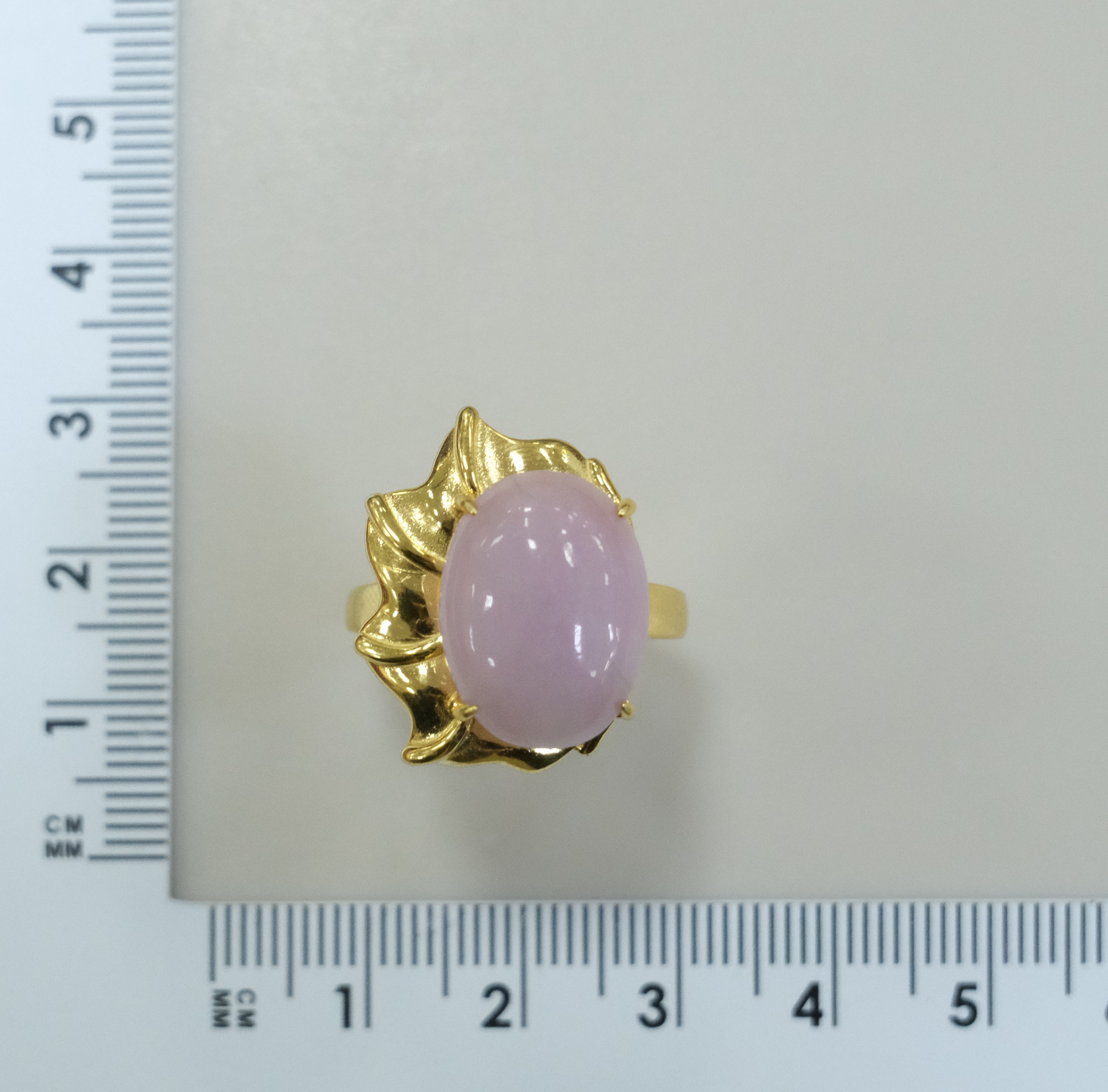 Серебряное кольцо с кунцитом